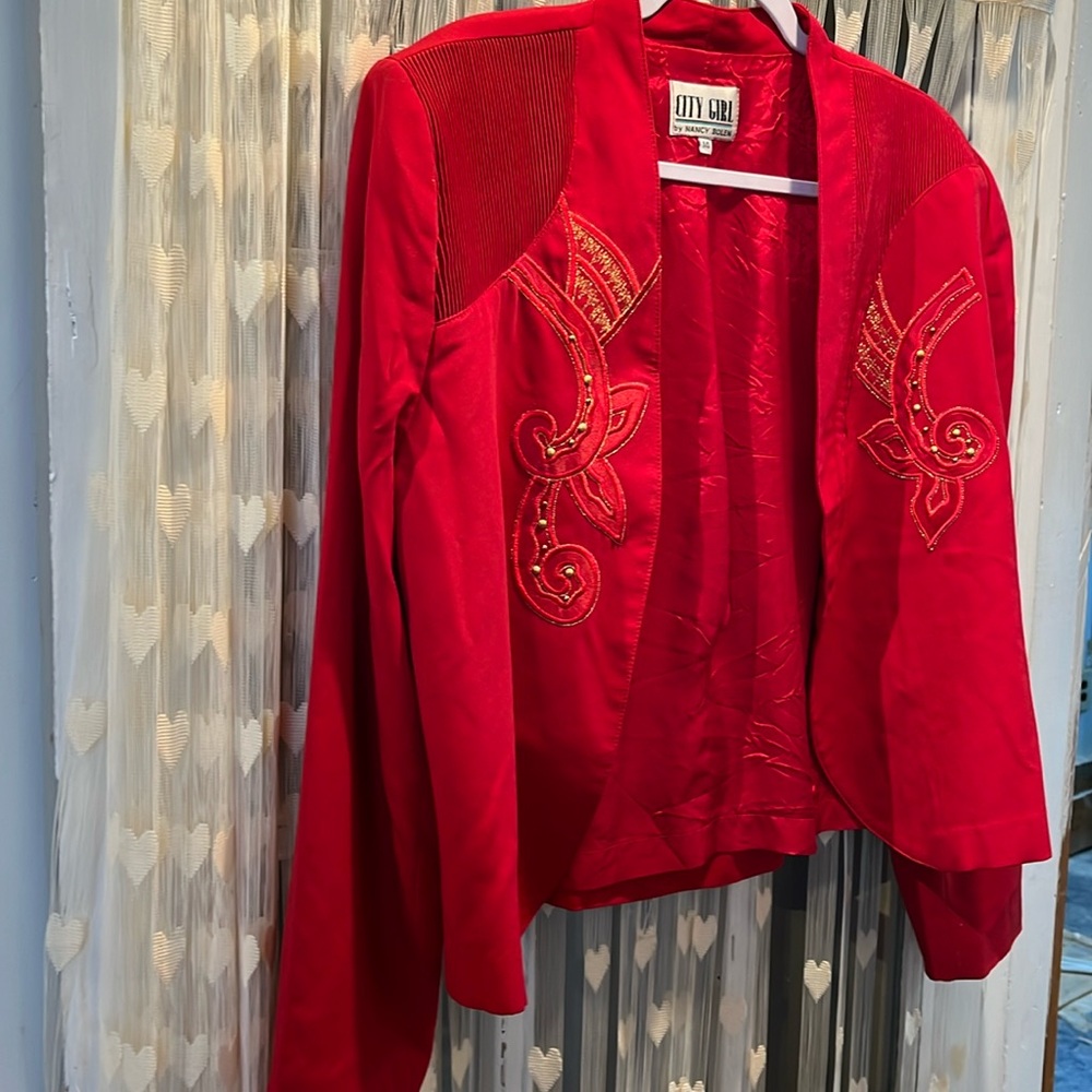 Vintage 80/90s City Girl red blazer